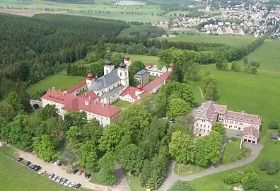 Monastère Hedec : vue aérienne.