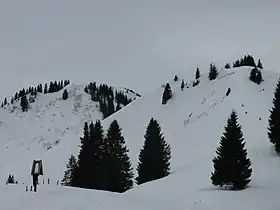 Vue sur le Heidelbeerkopf et le Sonnenkopf.