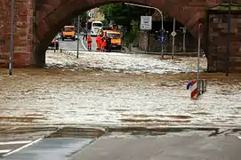 Inondations à Heidelberg, le 30 mai.