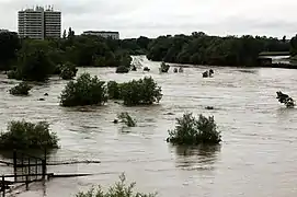 Crue du Neckar à Heidelberg (Bade-Wurtemberg), le 30 mai.