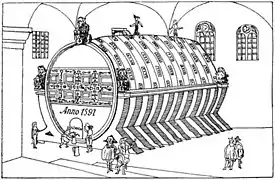 Le premier tonneau de Heidelberg construit en 1591.