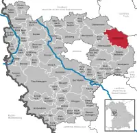 Situation de Heilsbronn dans l'arrondissement d'Ansbach