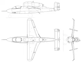 vue en plan de l’avion