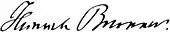 signature de Heinrich Brunner
