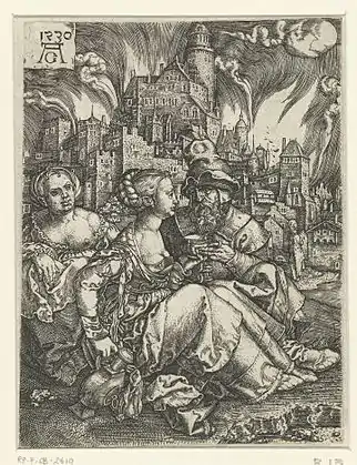 2. Loth et ses filles, Rijksmuseum, Amsterdam, cat. Bartsch 13.