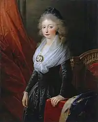 Marie-Thérèse Charlotte de France, dite Madame Royale, sœur aînée de Louis-Charles, après 1795, par Heinrich Friedrich Füger
