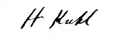 signature de Heinrich Kuhl
