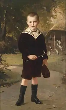 Heinrich Lauenstein, Garçon en tenue de marin, 1892