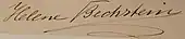 signature de Helene Bechstein