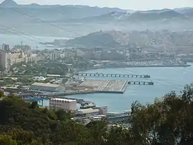 Vue générale de l'héliport de Ceuta