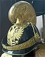 Casque à cimier de dragon de l'armée austro-hongroise de 1867.