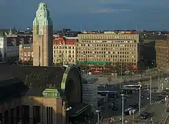 La gare centrale d'Helsinki et la Place de la gare