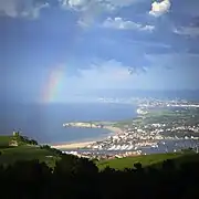 Domaine d'Abbadia sur la corniche basque, au nord de la ville d'Hendaye.