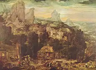 12. Paysage avec mines, Galerie des Offices, Florence.