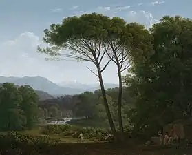 Paysage italianisant avec pins (1795), Rijksmuseum Amsterdam