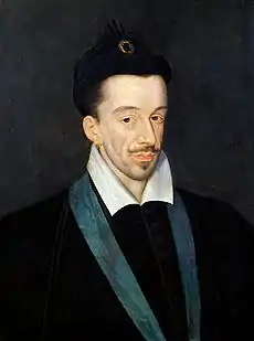 Henri III à la fin de sa vie, vers 1588 (portrait par François Quesnel).