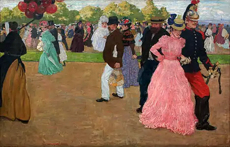 Promenade du dimanche au bois de Boulogne (1899), musée des beaux-arts de Liège.