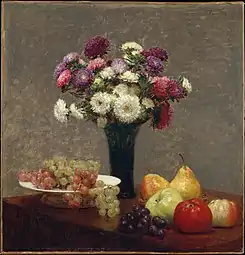 Asters et fruits (1868), New York, Metropolitan Museum of Art.