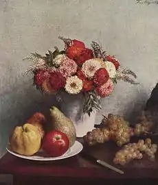 Fleurs et fruits (1865), Paris, musée d'Orsay.