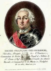 Le marquis de L'Estenduère est chargé en octobre 1747 d'escorter avec 8 vaisseaux le grand convoi de 252 navires de commerce pour les Antilles.