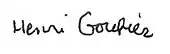 signature de Henri Gouhier