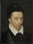 Portrait de Henri III portant une boucle d'oreille.