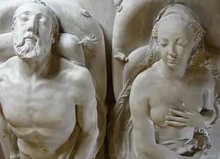 Annothomies (transis) du Monument funéraire d'Henri II, détail, basilique Saint-Denis.