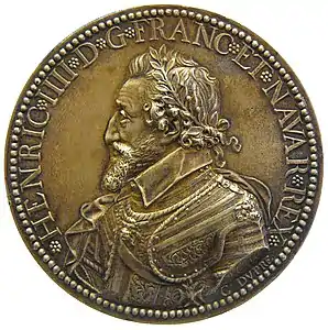 Henri IV (1600), Paris, département des Monnaies, médailles et antiques de la Bibliothèque nationale de France.