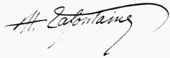 signature de Henri Lafontaine