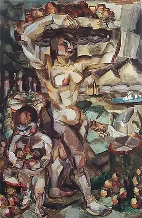 L'Abondance, d'Henri Le Fauconnier, tableau qui a été exposé lors du Salon des indépendants de 1911.