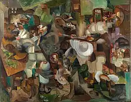 Les Montagnards attaqués par des ours, Henri Le Fauconnier, 1910-1912