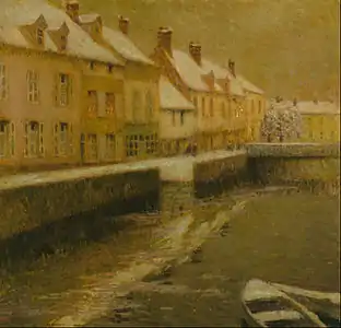 Canal à Bruges, hiver (1899), Sydney, galerie d'art de Nouvelle-Galles du Sud.