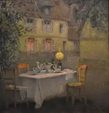 La Table par Henri Le Sidaner, 1901.