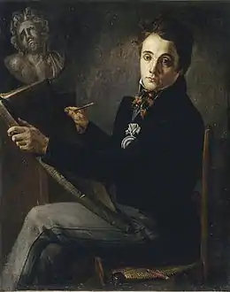 Félix Auvray, Portrait d'Henri Lemaire (1818), musée des Beaux-Arts de Valenciennes.
