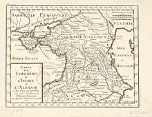 Peuples de Transcaucasie à l'époque romaine, carte de 1729