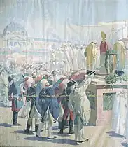 La Fête de la Fédération au Champ de Mars le 14 juillet 1790.