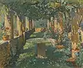 Tableau d'Henri Martin représentant une pergola à Labastide-du-Vert.