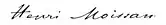 signature de Henri Moissan