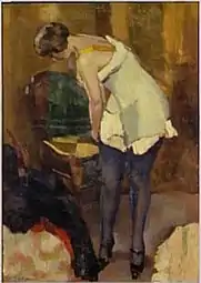 Femme aux bas bleus (1917), Paris, musée national d'Art moderne.