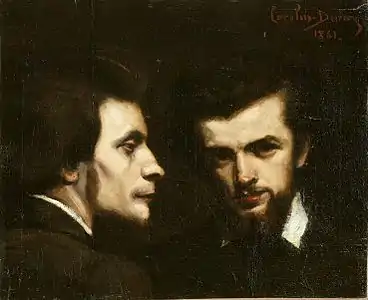 Carolus-Duran, Fantin-Latour et Oulevay (1861), Paris, musée d'Orsay.