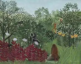 Forêt tropicale avec singes, 1910 – National Gallery of Art, Washington.