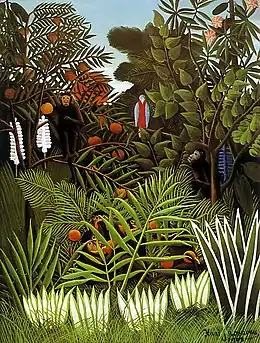 Paysage exotique avec singes et un perroquet, 1908 – Collection privée.