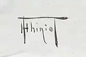 signature de Henri Thiriet