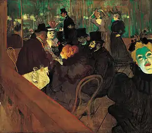 Henri de Toulouse-Lautrec,  Au Moulin Rouge (1892)