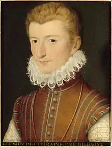 Le duc Henri de Guise (vers 1570).