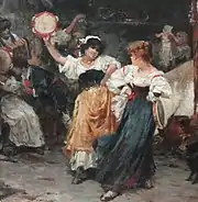 Henrique Bernardelli, Tarantella (détail, vers 1886).