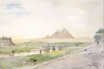 Egyptian Pyramids (1897), Honolulu Museum of Art.