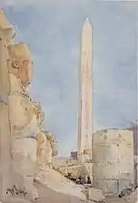 Obelisk. Karnak in 1900 (1900), Honolulu Museum of Art.