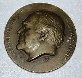 Henri Lavachery (vers 1960), médaille.