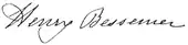 Signature de Henry Bessemer